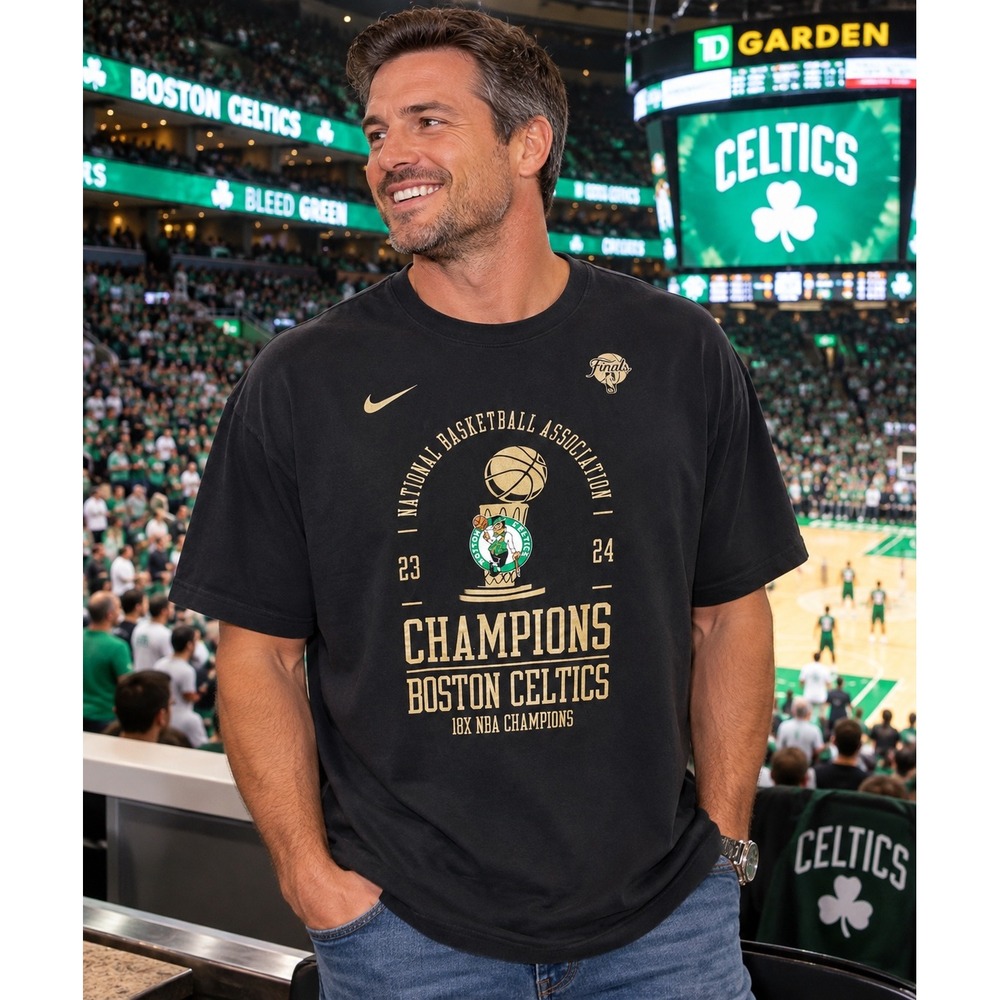 Nike Boston Celtics 2024 NBA Champions Finals T-Shirt Men's 3XL Black
